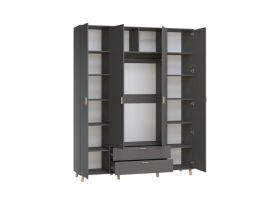 Распашной шкаф Пронто 4-190x240 Графитовый