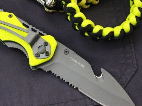 Складной нож НОКС Катран-М2, сталь AUS-8, желтый