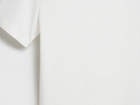 Приталенная футболка в рубчик, Белый