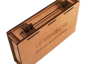 Деревянная шкатулка для хранения 6-ти брусков, 200 мм