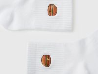 Носки с вышивкой для мальчиков, Белый