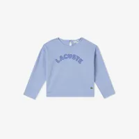 Детская хлопковая футболка Lacoste