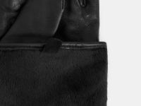 Перчатки из натуральной кожи и шерсти