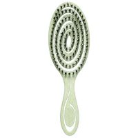 Подвижная био-расчёска Solomeya Detangling Bio Hair Brush Green