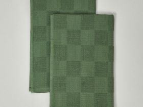 Комплект махровых полотенец Liandro, зеленый