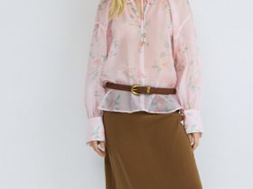 Юбка А-силуэта из модала, Оранжевый