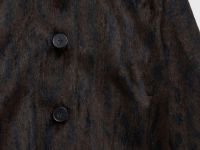 Куртка из искусственной кожи с ворсом, Черный