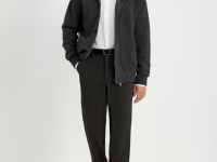 Брюки прямого кроя с добавлением шерсти