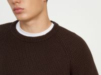 Джемпер с рукавом реглан и округлой горловиной