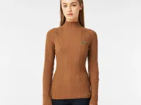 Женский свитер-водолазка Lacoste Slim Fit с длинным рукавом