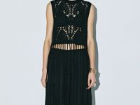 Топ кроше с бахромой, Черный