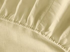 Простыня на резинке Ecru сатин 40968
