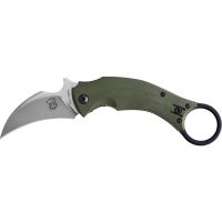 Складной нож FOX ODSW BLACK BIRD, сталь N690, рукоять G10, зеленый
