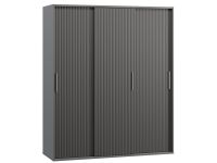 Шкаф-купе Беррингтон 3-177x210 Графитовый