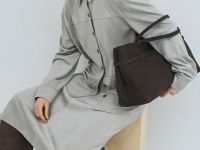 Юбка миди из искусственной замши, Серый