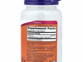 NOW Foods, MK-7, витамин K2, 100 мкг, 60 растительных капсул