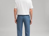 Брюки полуприлегающего кроя со льном