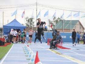 Кай Адамов вышел в лидеры по якутским прыжкам на Играх Манчаары