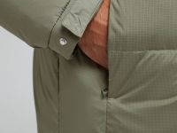 Стеганый пуховик с натуральным пухом