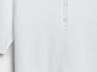 Вязаный джемпер с коротким рукавом для девочек, Белый