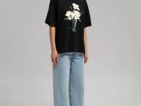 Свободная футболка из хлопкового джерси