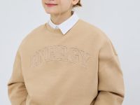 Свитшот оверсайз для девочек, Бежевый