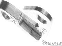 Держатель заднего переключателя "петух" Meta №144 фрезерованный (серебристый)