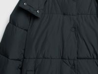 Утеплённая куртка с капюшоном, Черный