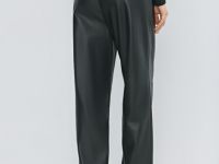 Брюки из искусственной кожи, Черный