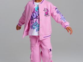 Фуфайка трикотажная для девочек (футболка с длинными рукавами)