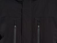 Утепленное полупальто с накладными карманами