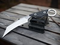 Нож с фиксированным клинком Ruike FS68-B, сталь 14C28N, рукоять G10, черный