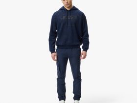 Мужской хлопковый свитшот Lacoste оверсайз