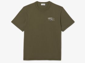 Мужская футболка Lacoste классического кроя из органического хлопка