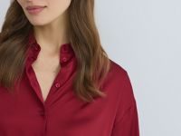 Блузка из сатина, Красный