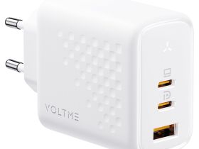 Сетевое зарядное устройство VOLTME Revo 67CCA, USB-A + 2 Type-C, 67Вт белый