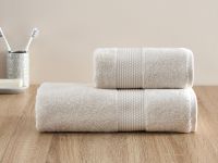 Полотенце махровое Favo, бежевое