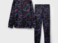 Термокомплект трикот. для девочек: фуфайка (футболка) с длин. рук, брюки для эпизод. использования