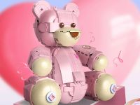 JK8133 Конструктор Розовый Мишка Тэдди