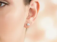 Пусеты из серебра э0612пс07220206