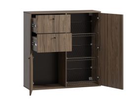 Обувница подвесная Сайрис 98x99 Орех Карини