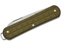 Складной нож Fox Vulpis Grenade Pattern, сталь N690Co, рукоять алюминий, зеленый