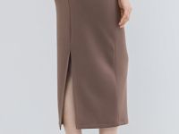 Прямая юбка, Коричневый