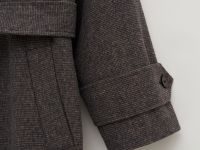 Пальто свободного силуэта с поясом