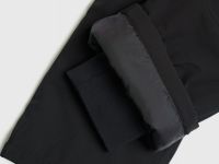 Утеплённые брюки на лямках для девочек, Черный