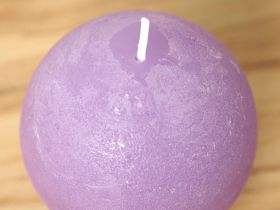 Свеча Fiamma круглая, сиреневая