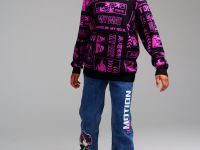 Брюки текстильные джинсовые утепленные флисом для девочек