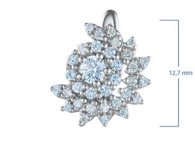 Серьги из серебра э0612сг09185900_white