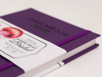 Скетчбук для графики и маркеров Малевичъ "White Swan Bristol" фиолетовый А5 50 л 180 г