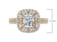 Классическое кольцо из желтого золота э0312кц03180300_white